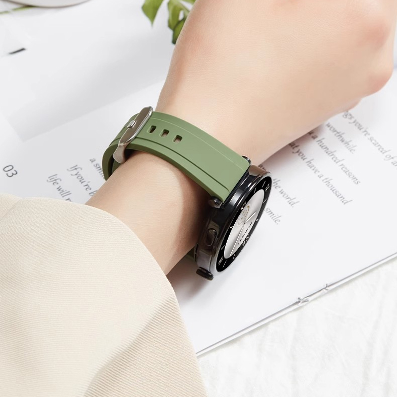 适用华为GT4/GT5watch4/Pro表带防水GT6/2/3透气橡胶手表带男女款
