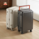 新品 大嘴猴侧开盖行李箱女可扩容前置开口PC旅行箱深仓拉杆箱