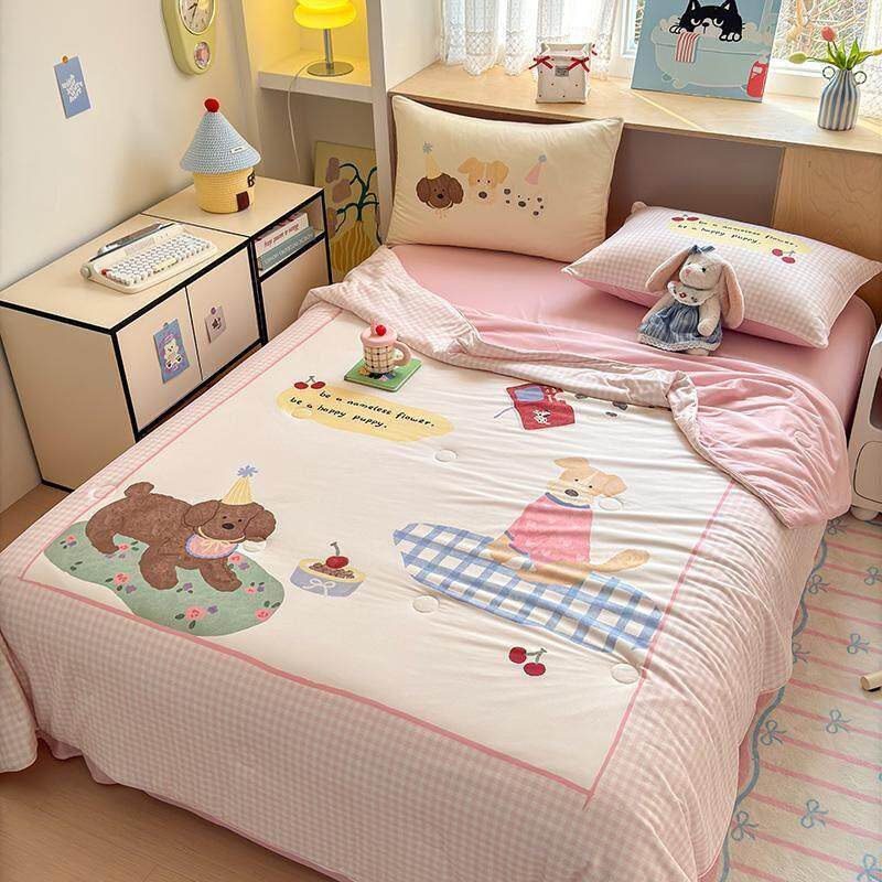 【富士商店】A类小清新卡通软糯凉感丝夏被清新学生宿舍夏凉空调