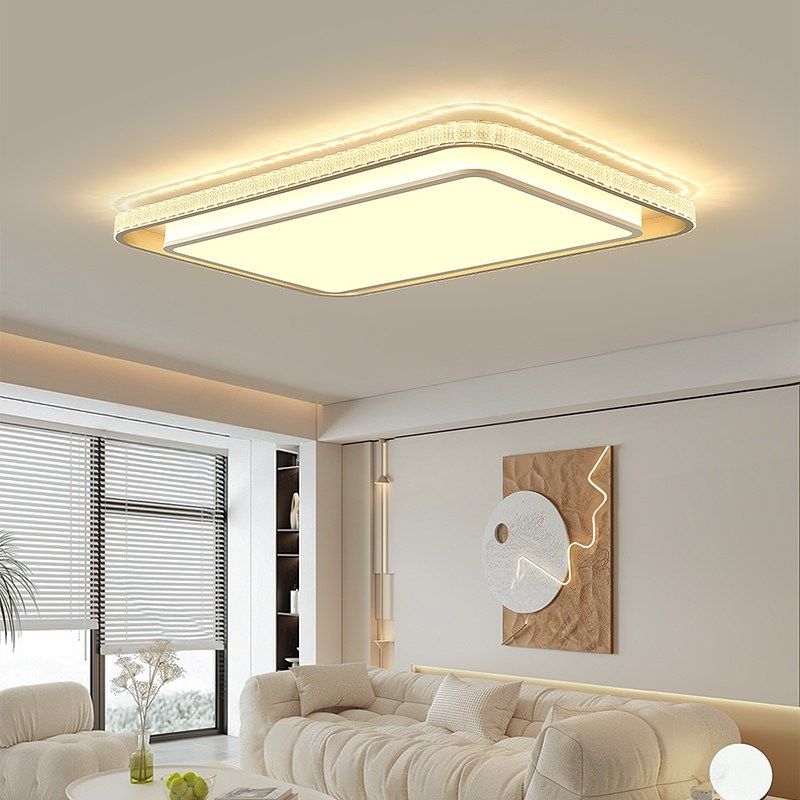 大气简约客厅平板吸顶灯LED长方形圆形正方形卧室房间次卧灯,家装灯饰光源,客厅吸顶灯,淘宝优惠券,粉丝福利购,淘宝优惠卷