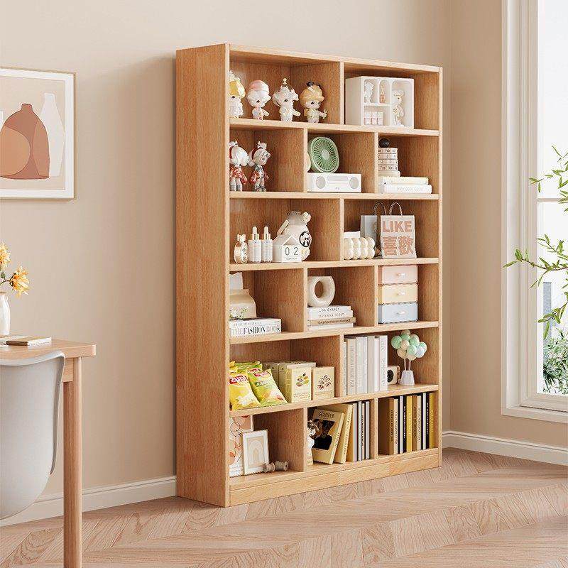 17mm厚儿童书架实木一体靠墙置物架落地不占空间格子柜收纳柜书柜,住宅家具,儿童书架,淘宝优惠券,粉丝福利购,淘宝优惠卷