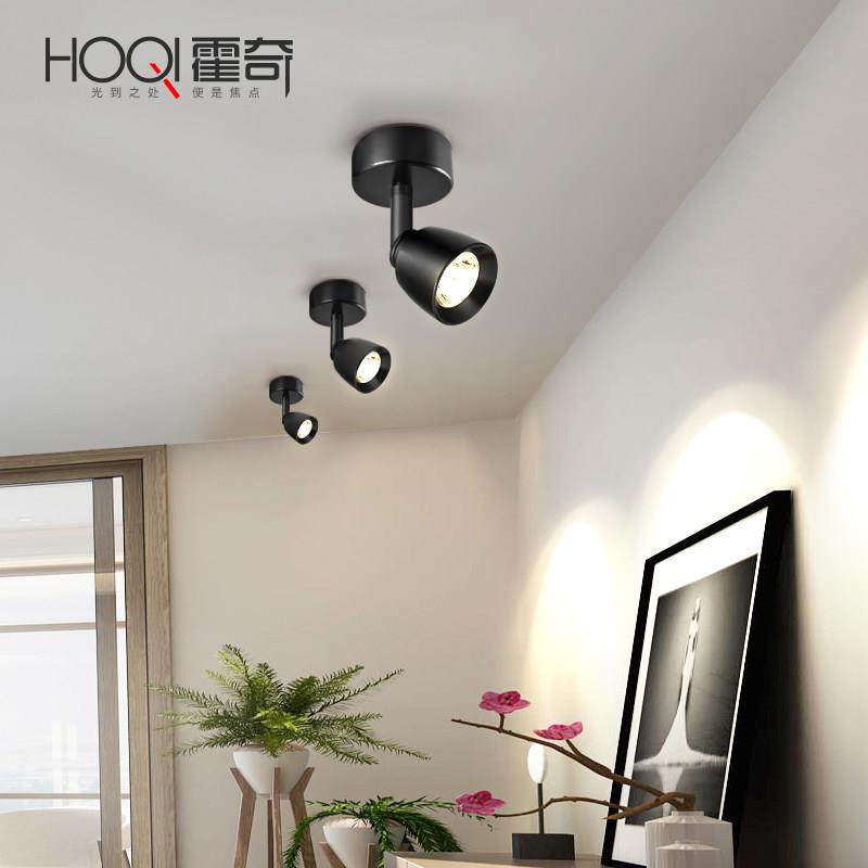 明装小射灯led天花灯单灯吸顶北欧客厅展示酒柜轨道灯背景墙壁灯,家装灯饰光源,明装射灯,淘宝优惠券,粉丝福利购,淘宝优惠卷