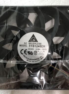 台达FFB1248EH 48V 0.38A 12025 12CM 加压风扇 四线变频器风扇