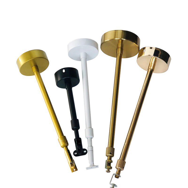 射灯伸缩杆可调节吊杆LED灯日光灯加长伸缩杆灯具固定杆定做吊杆