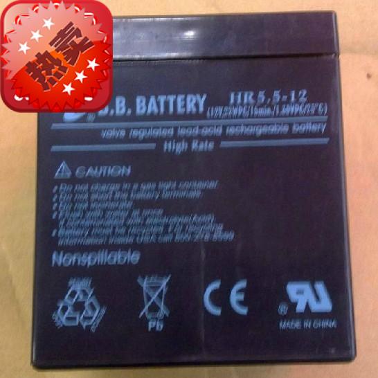 现货全新美国BB HR5.5-12 12V22W 12V5AH UPS电源/电梯用蓄电池