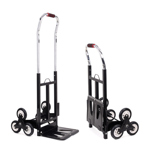 爬楼车六轮载重车折叠手拉车行李拖车推车拉货车搬运车上楼梯拉车