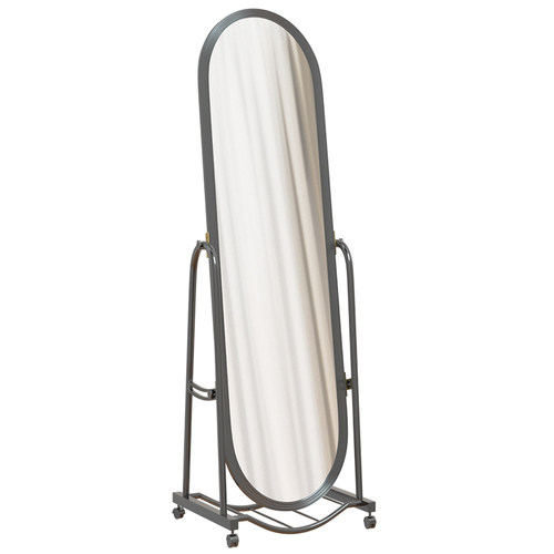 镜子全身镜全身镜落地镜家用网红拍照可移动旋转式全身镜玻璃镜子