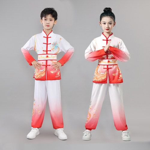 儿童武术服装小学生太极拳表演服武术比赛训练服装幼儿武术训练服