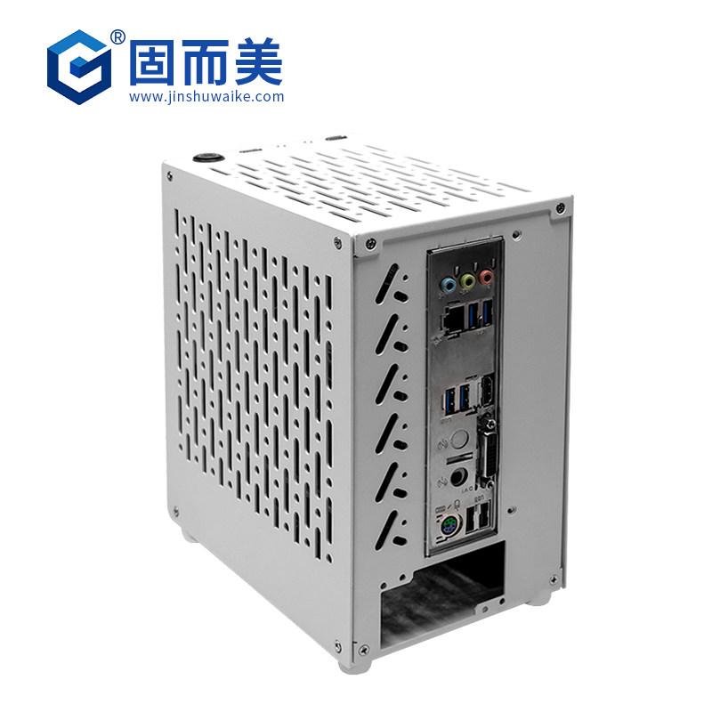 电脑机箱外壳台式机小型迷你itx主机壳子定制diy铝合金NAS固而美