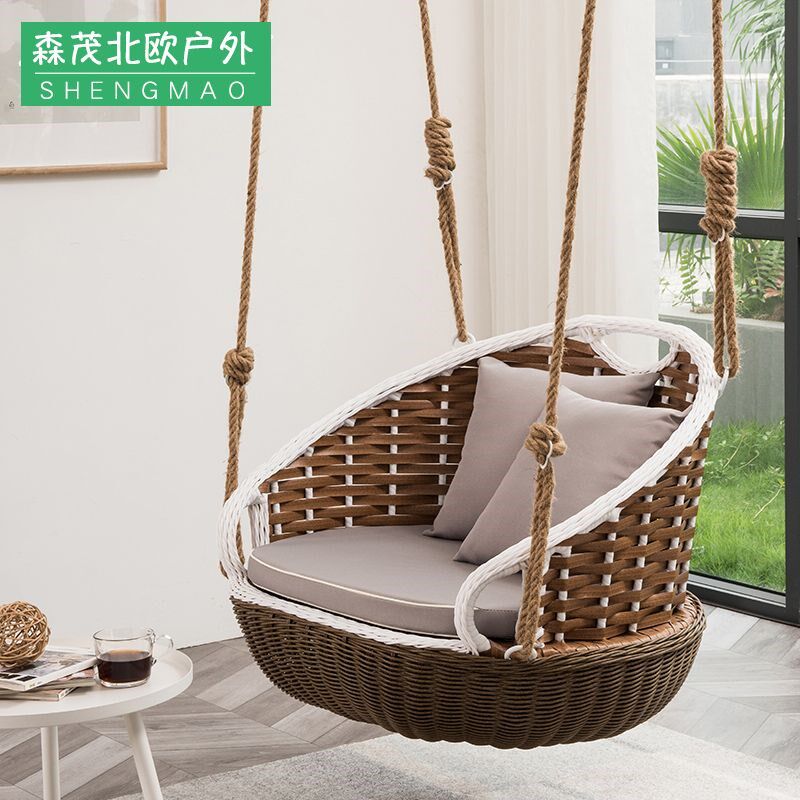 室外别墅卧室家用悬挂吊椅秋千花园庭院露天N阳台懒人摇椅网红摇