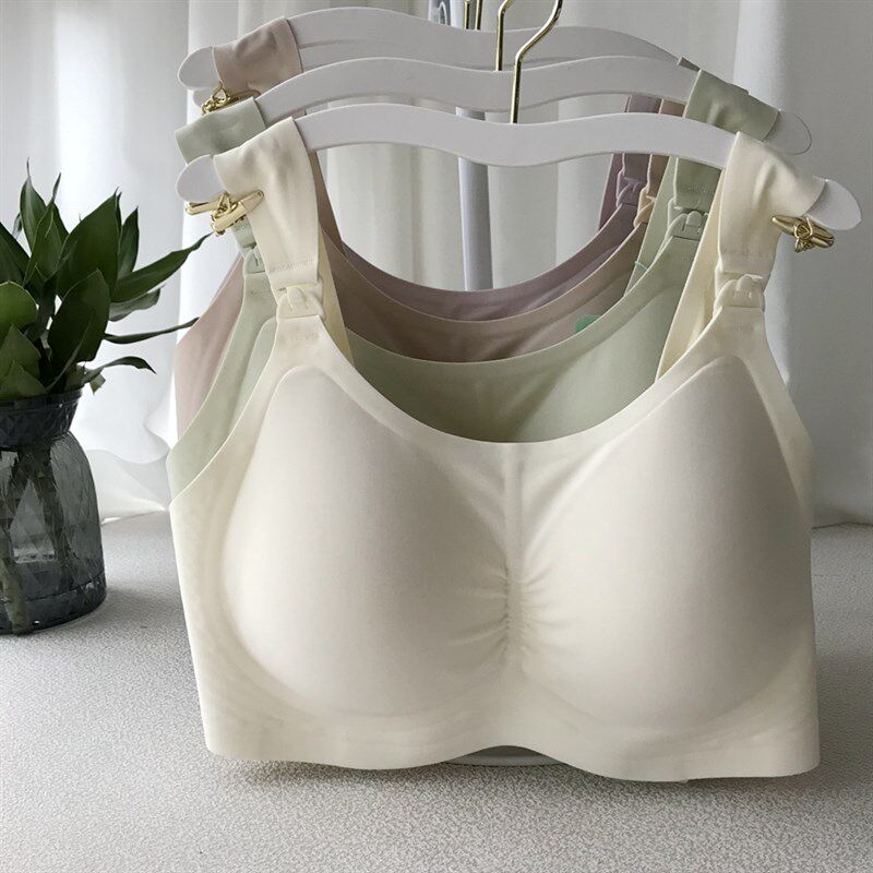 反重力奶皮哺乳内衣怀孕妇u喂奶文胸大码聚拢薄款无钢圈大胸显小