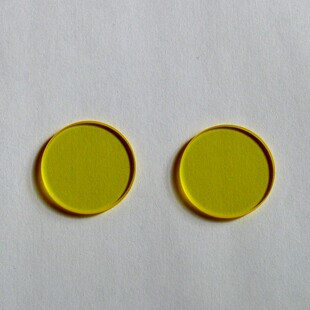 JB490 2mm 光学金黄色玻璃滤光片490Gnm后通过前截止25