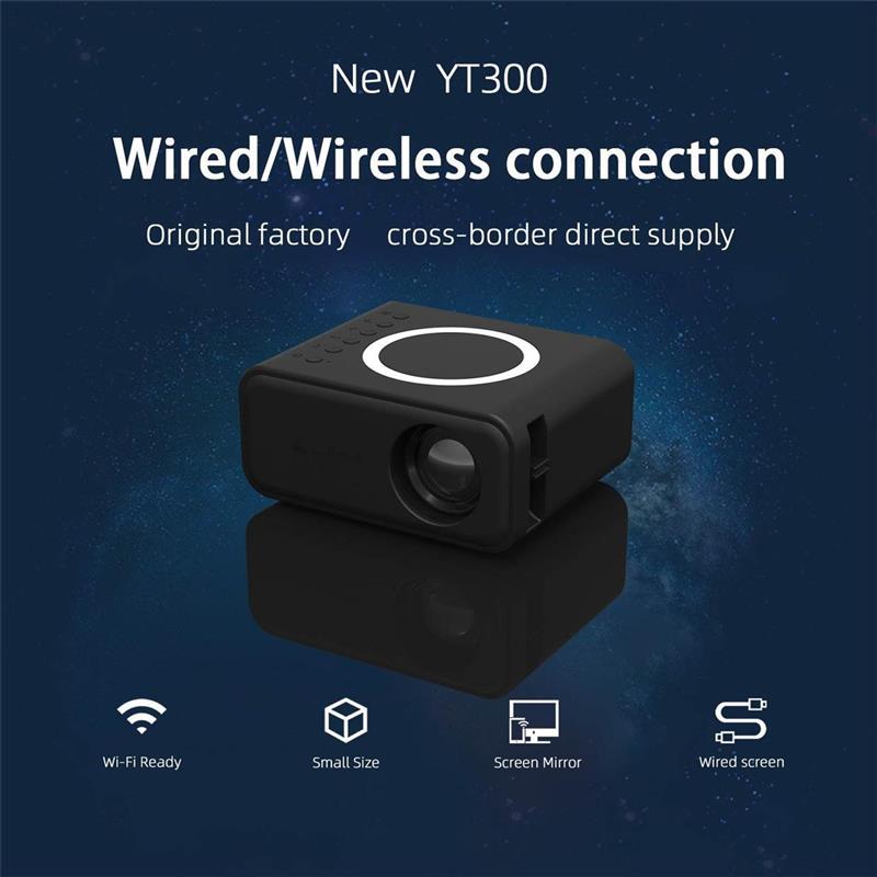 Wireless Mobile Video Mini Projector Wired Same Screen投影仪