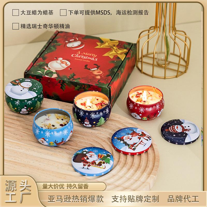 Xmas Soy Candle Gift Box Practical Ambience Gift For Her
