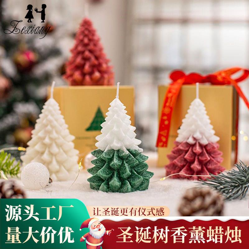 Xmas Tree Candle Ins Photo Prop Gift Box Decor