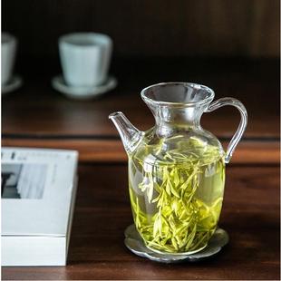 高硼硅玻璃茶壶小号绿茶花茶执壶带滤网可加热茶海家用泡茶壶 日式