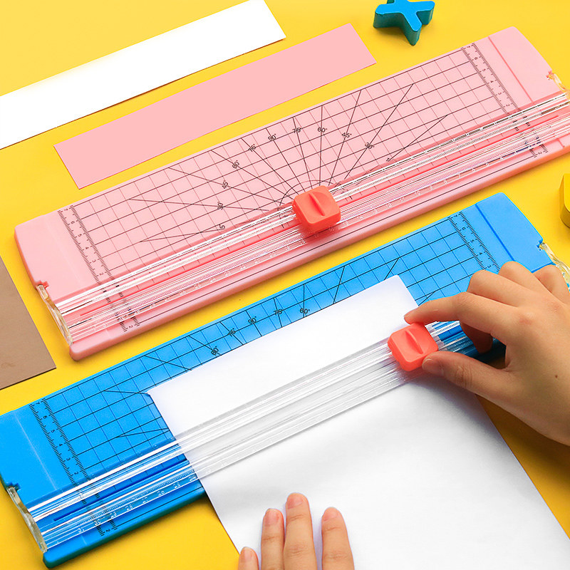 宝预手动切纸刀双向滚动式小型裁纸刀迷你切纸机办公用裁纸机切纸器切割器裁切机切割刀裁纸器切刀照片切割机