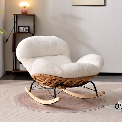 网红藤编摇椅躺椅懒人沙发