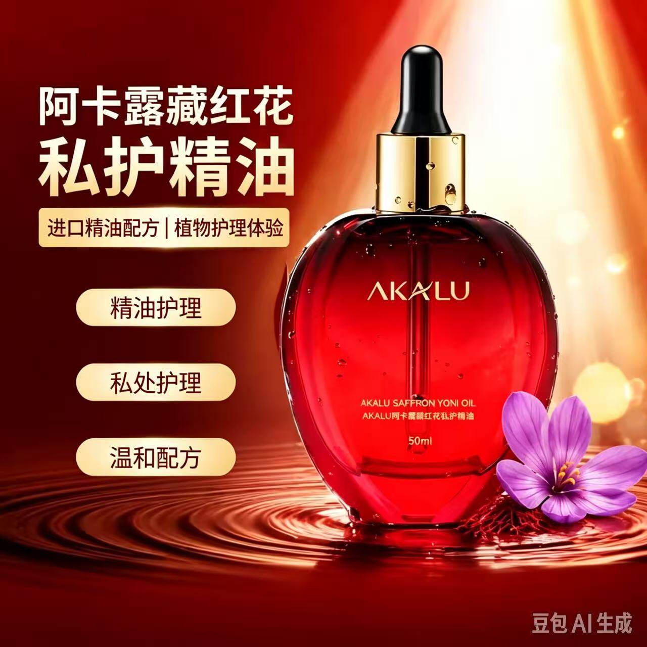 正品|AKALU阿卡露藏红花私护精油女性私密花园护理养护按摩油