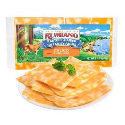 山姆超市代购美国进口Rumiano科尔比奶酪片干酪片681g