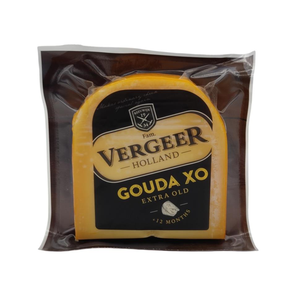荷兰原装进口VERGEER陈年黑标高达奶酪200g原制黄波即食干酪
