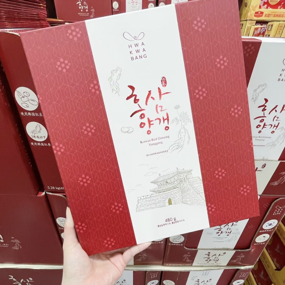 山姆韩国红参红豆羊羹(糖果)甜点质地绵密软糯 风味层次均衡