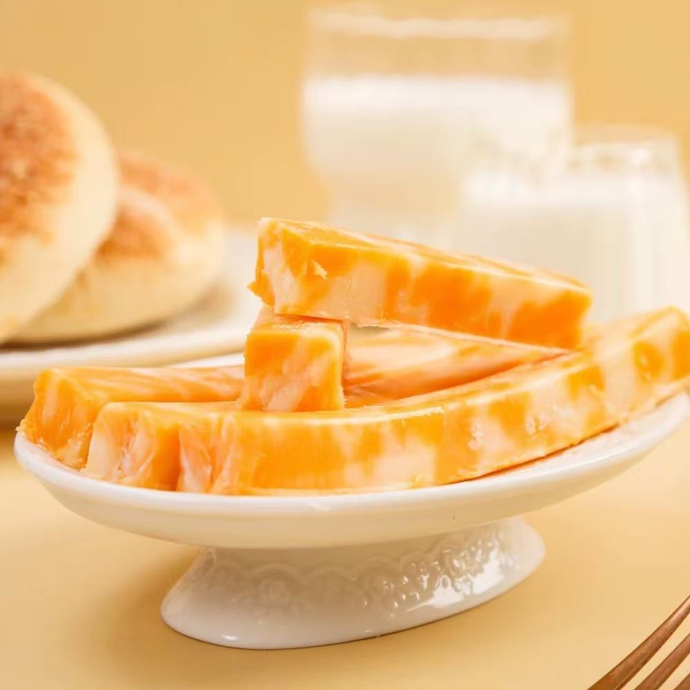 美国进口橙色车打 黄车达芝士红切达奶酪干酪块cheddar cheese