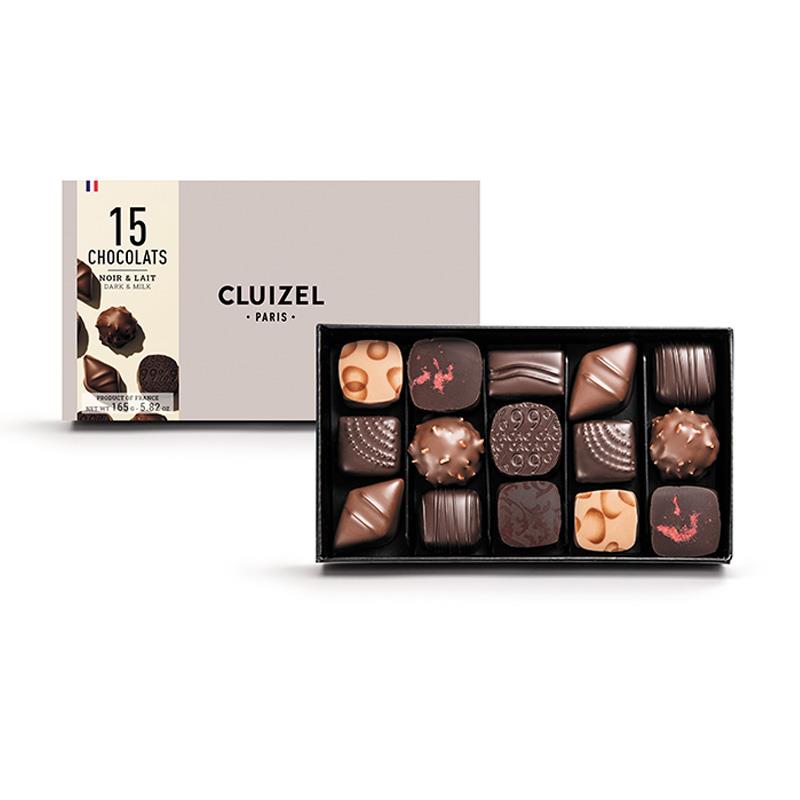 法国进口 michel cluize柯氏牛奶黑巧克力什锦礼盒多种口味零食