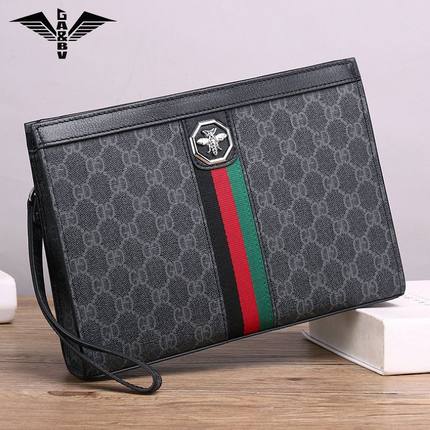 意大利GA&BV男士手包时尚2025新款手抓包包休闲手拿包潮男信封包