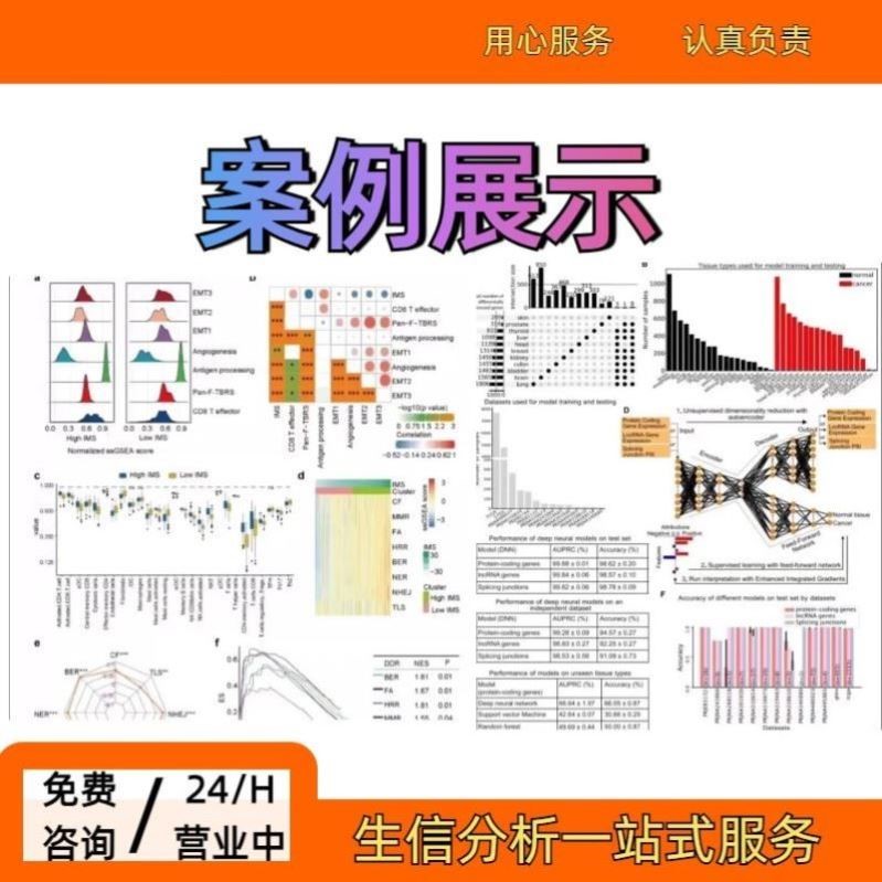 生信分析数据TCGA GEO分析生信答疑服务作图咨询