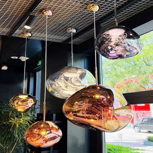 餐厅灯现代简约设计师熔岩吊灯