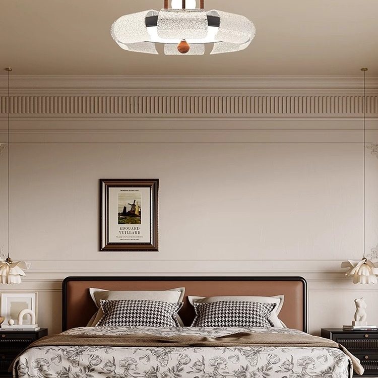 卧室房间吸顶灯新款中古复古侘寂风创意设计师高级感餐厅吧台吊灯