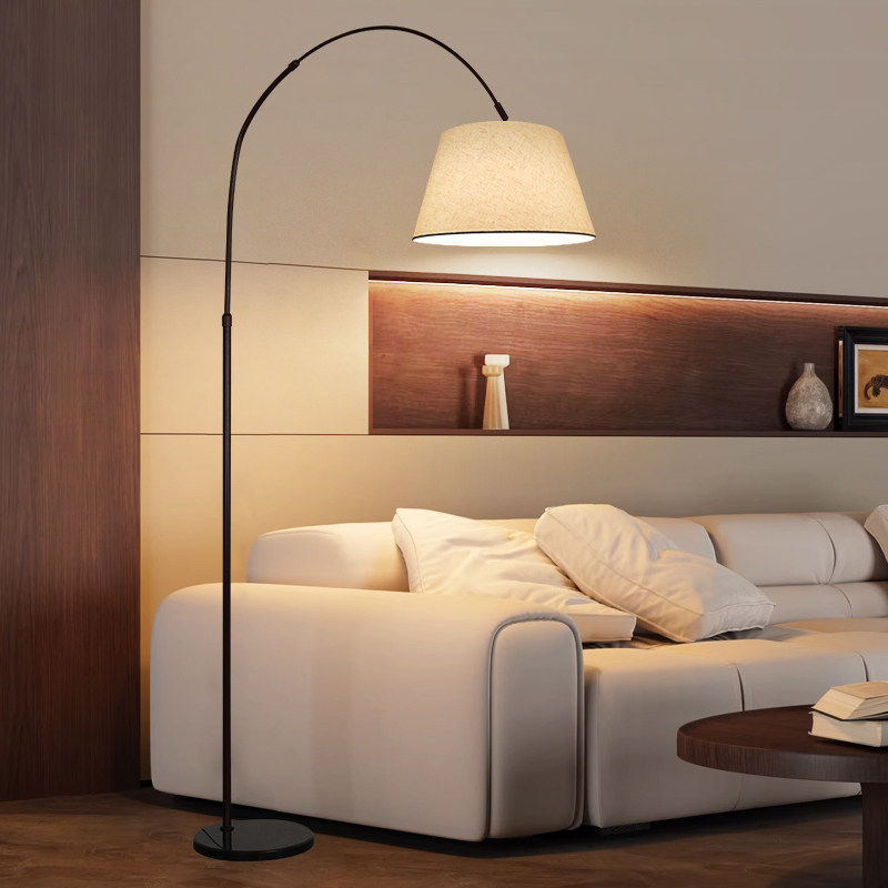 轻奢客厅沙发旁装饰灯氛围灯钓鱼灯中古风卧室全光谱护眼灯落地灯