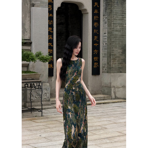 【yola】丛林春夏新款高级法式气质显瘦鱼尾连衣裙-YL60358