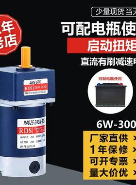 12243648V直流电有刷减速机小体积大扭矩静音功率足耐磨耐用