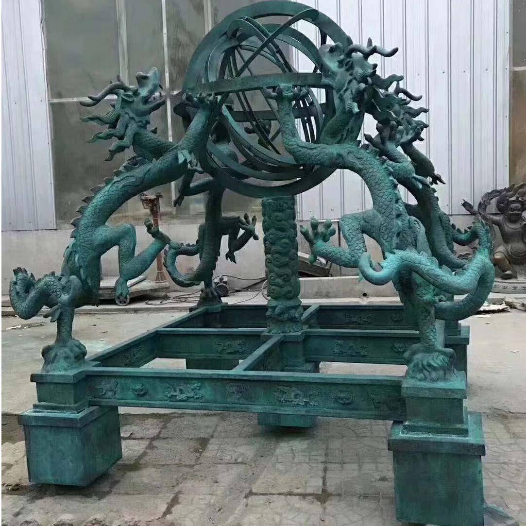 纯铜摆件盘龙生肖龙青铜龙大汉龙铜龙喷泉雕塑制作