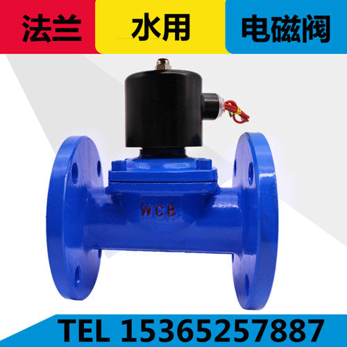 法兰电磁阀铸铁水用电磁阀先导式电磁阀DF DN40 50 65 80 100 150