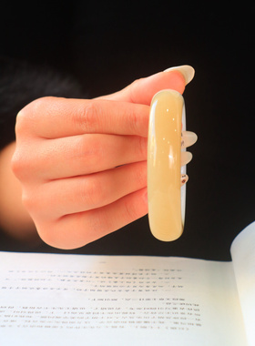 天然和田玉糖白玉正圈平安镯女款