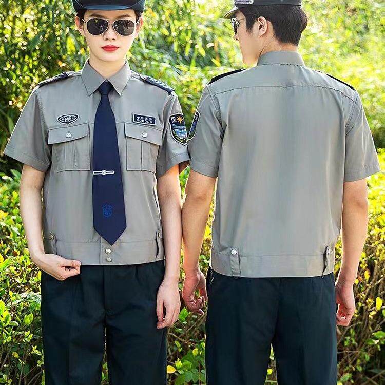 工作服套装夏短袖长袖衬衣春秋装男女款夏季制服2011式服