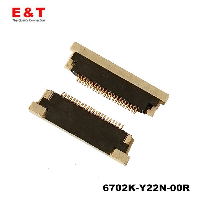 0.5间距22P FFC/FPC下接排线插座 连接器6702K-Y22N-00R现货