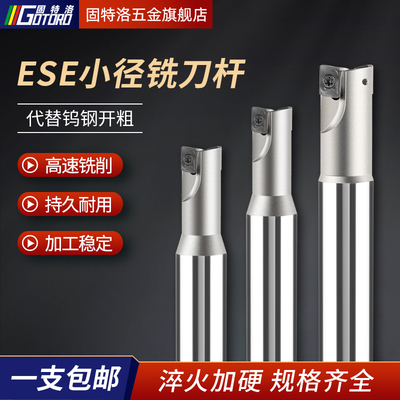 ESE铣刀杆ASM清直角刀片JDMT0702双刃小径立铣刀8 9 10 11 12数控
