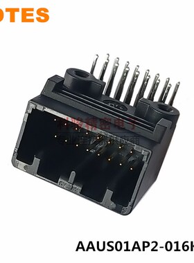 LOTES原装16P弯针插座AAUS01AP2-016K02  黑色 现货