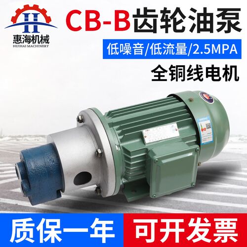 惠海CB-B齿轮油泵小型高压三相380V全铜电机液压抽油齿轮泵自吸带