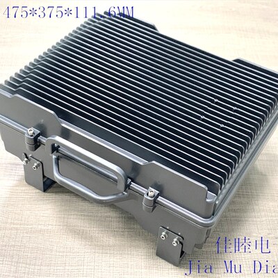 室外无线AP放大器外壳 基站外壳 网桥铸铝壳076:475*375*111.6MM