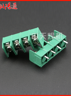 栅栏式PCB接线端子KF7.62间距7.62MM 3P/4P绿色日式接线柱螺丝拧