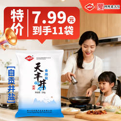 驰宇自贡井盐加碘家用食用盐天丰井深井盐250g炒菜调味大袋盐类