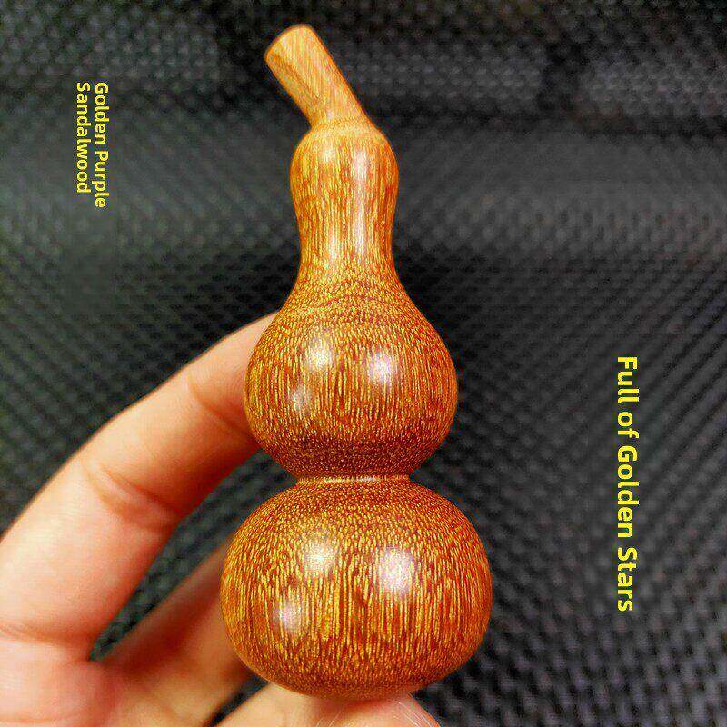 檀香葫芦玩具手柄件天然木雕固体创意男女礼品吸引财富和安全手工