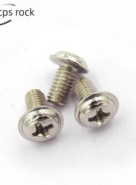 镀镍PWM十字圆头带垫盘头带介机牙螺丝钉M3*3x4x6x10x12x18x20-30