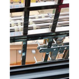 户外伸缩晾衣架护栏固定免打孔配件夹板-角码-U型螺丝