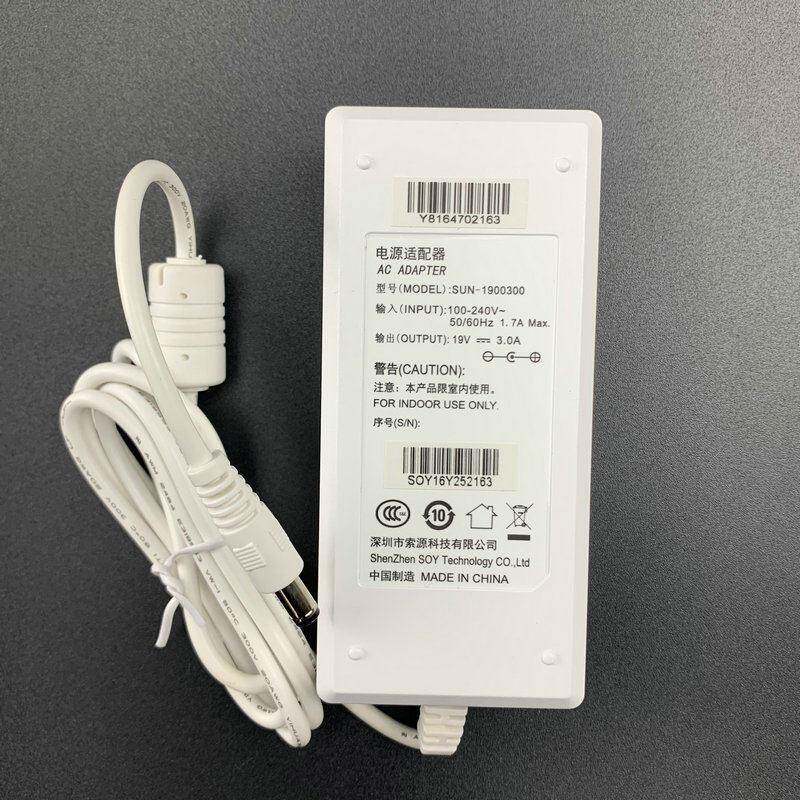 SUN-1900300 电源线19V3A一体机电脑显示器屏电源适配器线 充电器